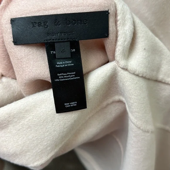 🔥🔥🔥NEW Rag & Bone Darwin Reversible Wool Cashmere Blended Coat Jacket - Picture 15 of 15